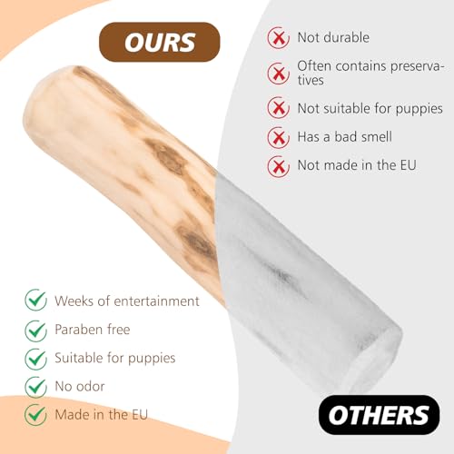 Rbleote 4 Stück Kaffeeholz für Hunde,Kaffeeholz für Welpen für Welpen für Kleine und Mittlere Hunde,Natürlicher Kauen-Spaß,Kauspielzeug,14 cm Lang