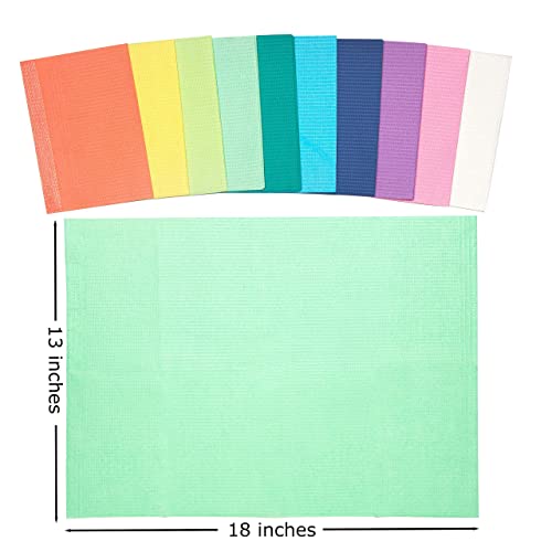 Rainbow-Dental-Bibs-Qty-400-3-Ply-Waterproof-Patient-Bibs-for-Dentist-and-Medical-Trays-Disposable-Napkins-for-Tattoo-Lash-and-Nail-Artists-Arrives-in-Sealed-Packaging