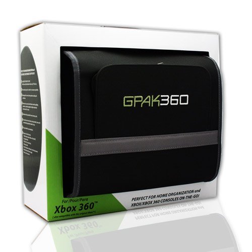 Kabalo Black Console Carry Bag Case In Car for Xbox 360 and Xbox 360 Slim Games Console