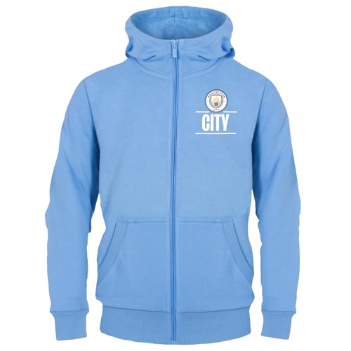 Manchester City FC - Polo Oficial para niño - con el Escudo del Club - Azul Cielo - 4-5 años
