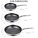 Ammeloo Tri-Ply Stainless Steel Frying Pan Set of 3, 8