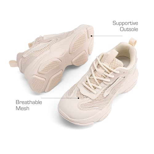 DREAM PAIRS Kids Girls Sneakers Jelly Sole Lace up Shoes Lightweight Walking Shoes for Girls Boys3
