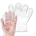 Zuzer Guantes Transparentes Desechables, 1000pcs Guantes Desechables Ecologicos Guantes de Plástico Alimentos para el Hogar Cocina Restaurante Industrial Médicos