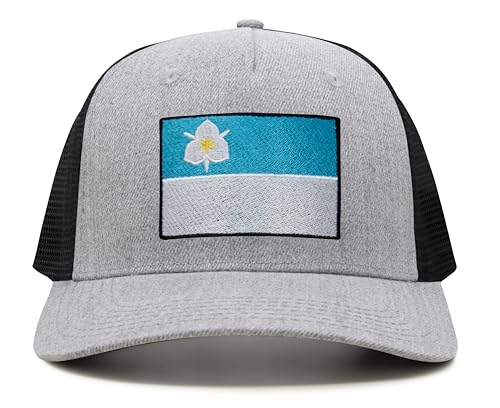 Image of International Tie City Hat for Men and Women, Adjustable Snapback Trucker Baseball Cap with Embroidered Patch