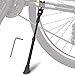 KSEV Bicycle Kickstand - Black Adjustable Ultra Strong Durable Aluminum Alloy Side Anti-Slip Kick Stand Fits 18" 20" 24" inch wheel tire cycling mountain bike