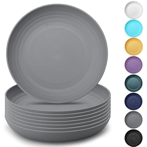 Kyraton Unbreakable Plastic Dinner Plates Set Cover