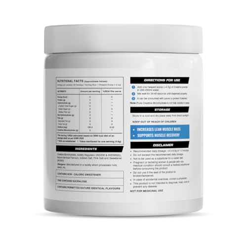 Image of Wellcore Pure Micronised Creatine Powder (83 Servings, Lemon Lime) For Enhanced Muscle Strength With Rapid Absorption | Creatine Monohydrate | Wellcore Creatine - 374g