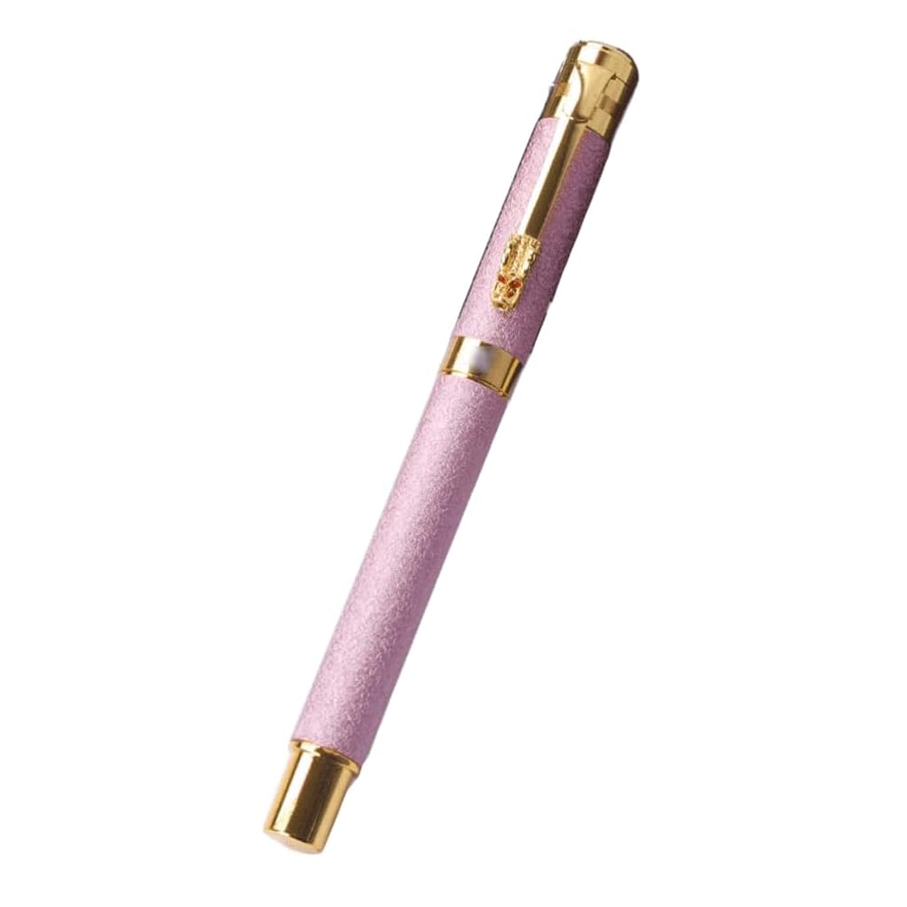 Stylo Plume Stylo Plume élégant Stylo d'écriture givré en métal Main Confortable, pour la Calligraphie, Stylo de Calligraphie Lisse, Unisexe Plus clairement