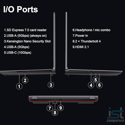 Image of Lenovo ThinkPad P16 Mobile Workstation Laptop (16 inch UHD+ 4K+, NVIDIA RTX 3500 Ada 12GB, Intel Core i7-14700HX, 64GB DDR5, 2TB SSD) for Engineer, Architect, Designer, Fingerprint, IST Hub, Win 11 Pro