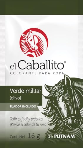 Opiniones de Pintura para Ropa Mariposa los mejores 10. 35 el Caballito, el único Colorante en Polvo para ropa color Verde militar ¡Revive y cambia el color de tu prenda favorita! Sobre con 16g