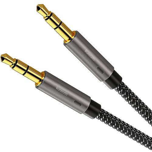 Ruaeoda Aux Cord 3 ft,Sweat-Resistant 3.5mm Audio Cable Male to Male Stereo Hi-Fi Sound Nylon Braided aux to aux 1/8 Cable for Headphones Car Home Stereos Speakers