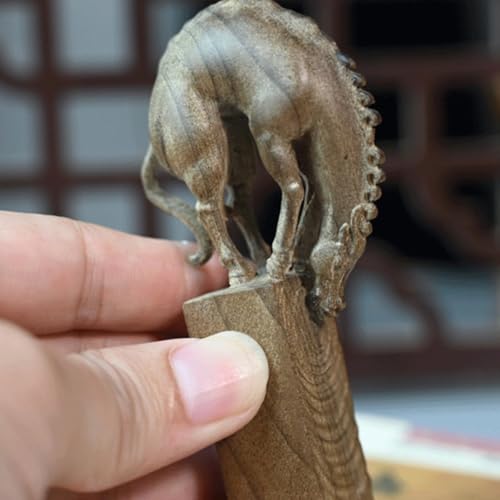 Figurine de cheval en bois cadeau decoration elegant pour anniversaire - 8