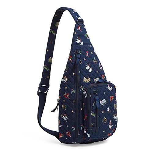 Image of Vera Bradley Women's Cotton Sling Backpack Bookbag