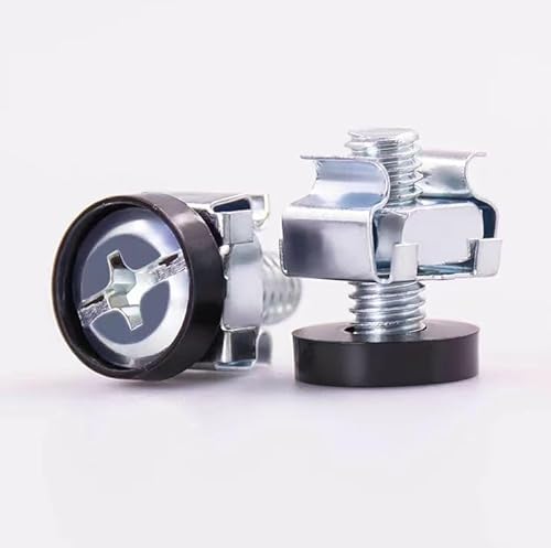 GeRRiT Las tuercas enjauladas M6 se utilizan para grupos de tornillos en armarios de red, marcos de distribución, gabinetes de servidores, kits de instalación de 19 pulgadas y 10 pulgadas, acero,