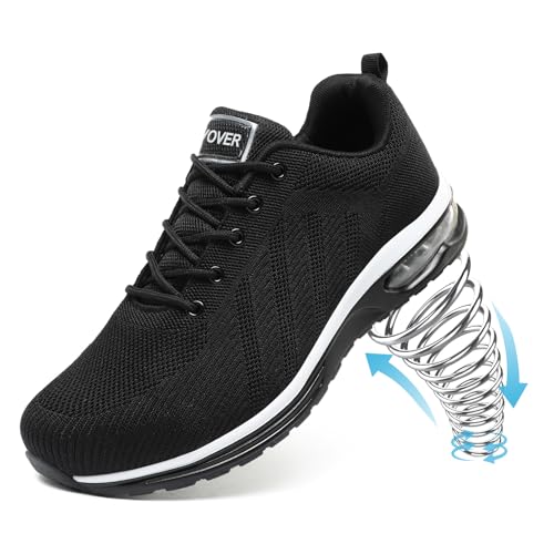 Bravover Chaussures de Sécurité Hommes Femme Embout Acier Chaussures Baskets de Secruite Légère Chaussure Travail Confortable Respirantes Chaussure de Chantier Antidérapantes