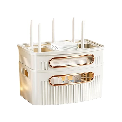 KLUFO Caixa de armazenamento para roteador WiFi | Suporte de armazenamento para roteador WiFi | Caix