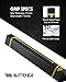 Buttendz Stretch Rubber Replacement Grip - Ice Hockey Sleeve Style Player Grip, No Knob, Reusable and Long Lasting (Black, Yellow Drip)