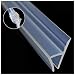 Produktbild Türabdichtung für Duschabtrennungen, 3 m-langes Türabdichtungs-Band für Glas-Duschtür, flexibel für 4-6 mm breites Glas, bis zu 8 mm breite Lücken, strapazierfähiges wetterfestes Silikon