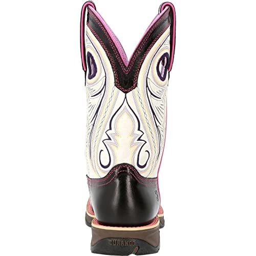 Durango Lady Women's Raven Black & White Western Boot, Raven Black White, Size 8(M)4