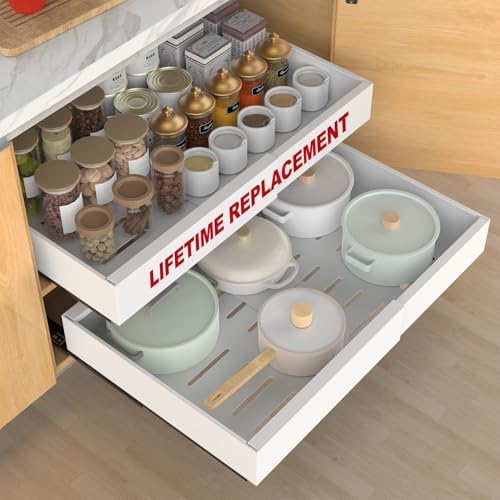ANTOWIN 2-Pack Expandable Pull Out Cabinet Organizer 21"Deep(12.2...