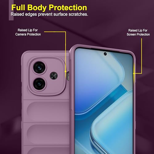 Image of amazon basics Back Case Cover for iQOO Neo 10R | Compatible for iQOO Neo 10R Back Cover | Liquid Silicon Magic Case with Camera Protection | Lavender