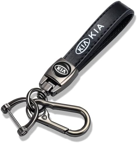 Black Key Chains Universal Genuine Leather Keychain Accessories for Men and Women Christmas Birthday Gift