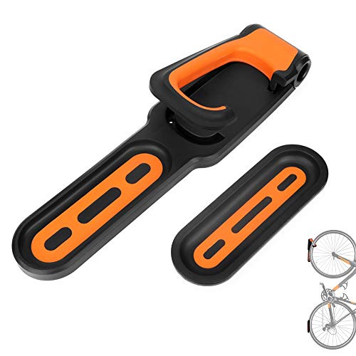 Wandhalterung Fahrradhalter, Bike Rack-Wand Befestigter Vertikal Fahrradträger der Wand befestigter Platzsparende (Orange)