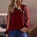 Women Shiny Sequin Shirts Glitter Sexy V Neck Graphic Tees Mesh Long Sleeve Tops Party Shirts Blouse(1B-Red, S)