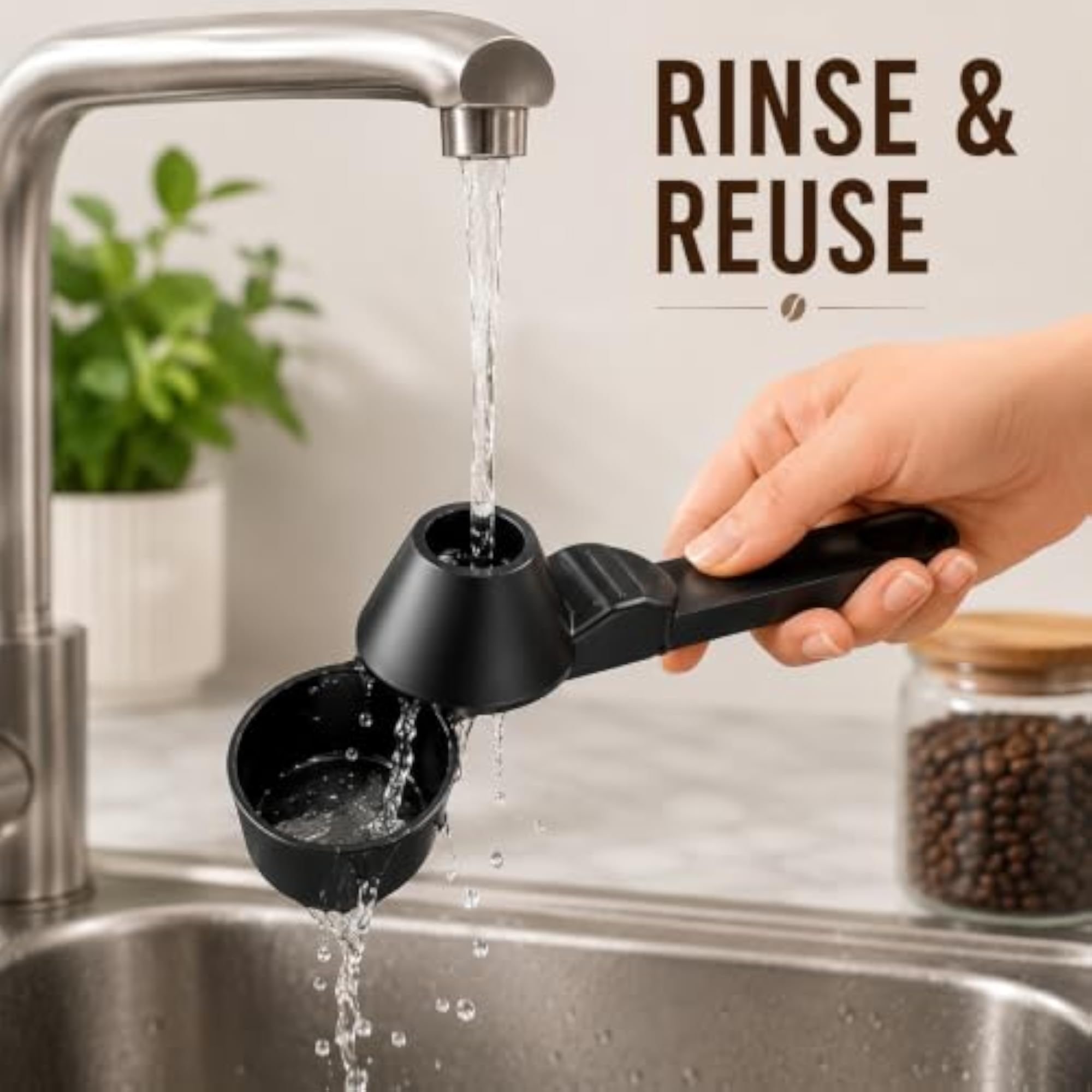 Coffee Scoop with Funnel, 2 Tbsp Capacity