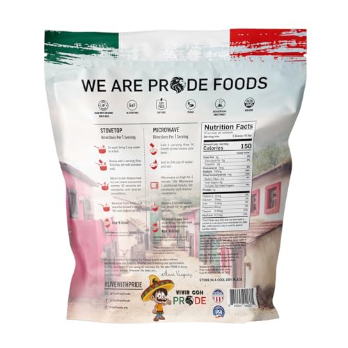 Pride Foods est 2018 Rice 'N Grinds Hot Cereal - Gluten Free, Non-GMO, Vegan Friendly, Natural Rice Flour, Quick & Easy Hot Meal, Low Fat Homemade Food, 3