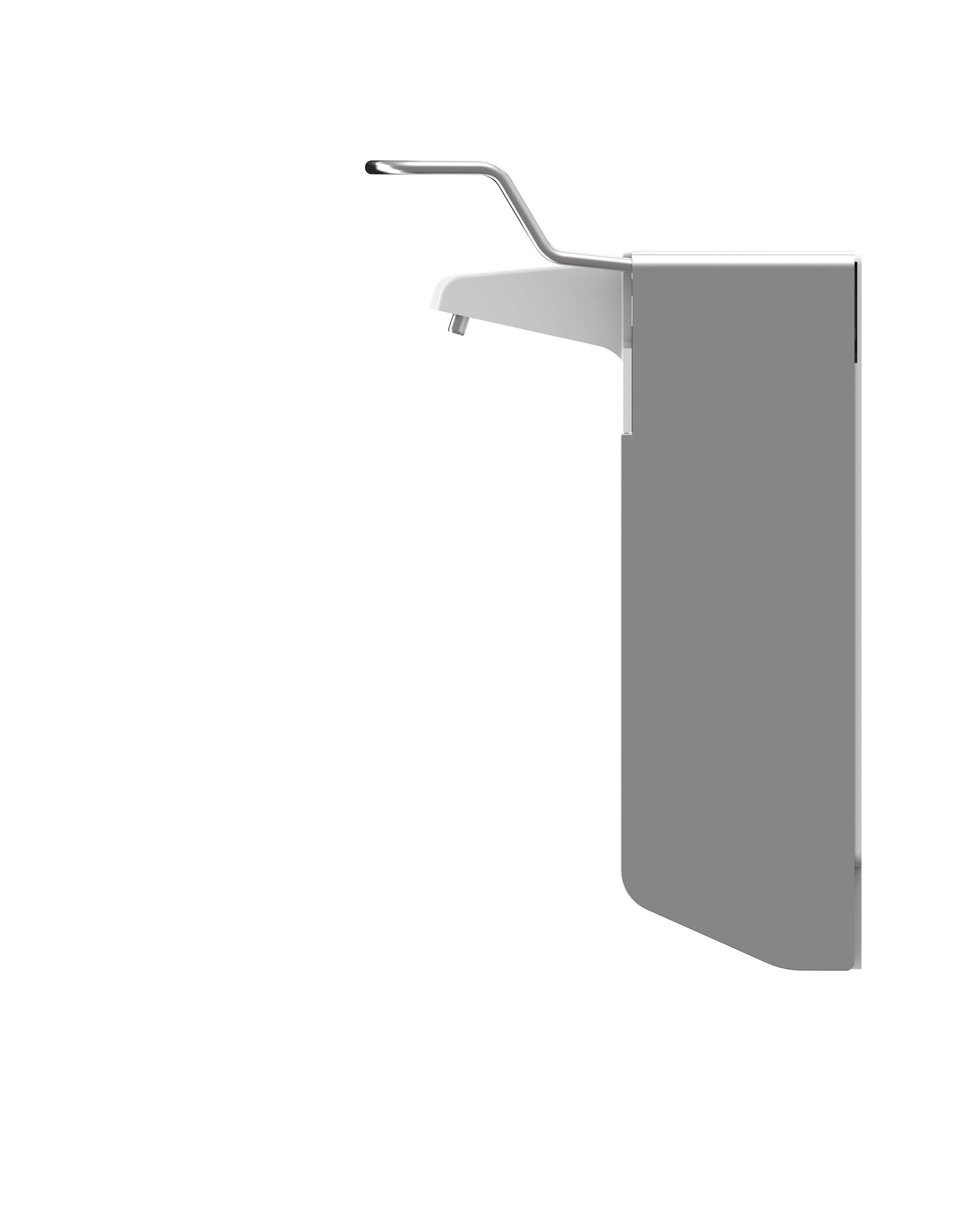 UNIversalspender | gelzenritter UNI-PRO 05 | Eurospender | 500 ml | kurzer Bedienhebel | 25,3 x 8,2 x 17,4 cm | Wandmontage | Aluminium | inkl. Leerflasche | 100% Made in Germany!
