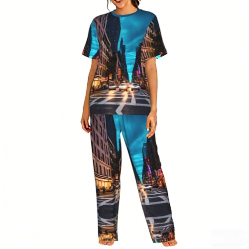 Pyjama Streets Of New York pour femme ensemble doux