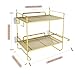 Compact Bathroom Storage Solution 2 Tiers Iron Rack with Open Shelves & Hook Multifunction Bathroom Wall Shelf Not Drilling