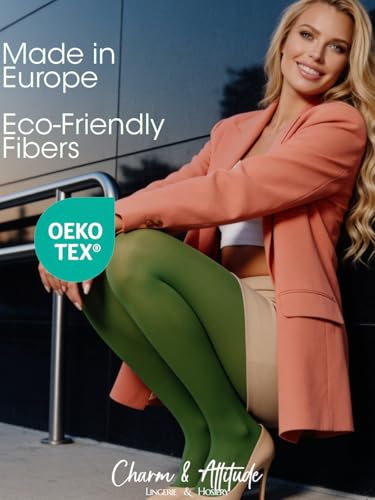 Image of Charm and Attitude Semi Opaque Tights for Women | Colored Pantyhose Stockings Nylons 40D