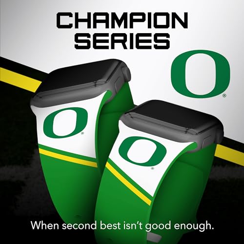 Affinity Bands Oregon Ducks Champion Series HD Watch Band Compatible with Apple Watch (42/44/45mm Long)