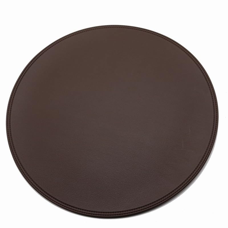 Set de table rond en cuir pour stopper les rayures et les brûlures de plat