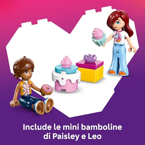 Friends Auto-Unicorno per la Consegna di Torte - Gioco Didattico per la Motricità Fine con 2 Mini Bamboline e Accessori per Feste di Compleanno - Idea Regalo per Bambine da 4 Anni in su - 42675 - Lego - Immagine 4