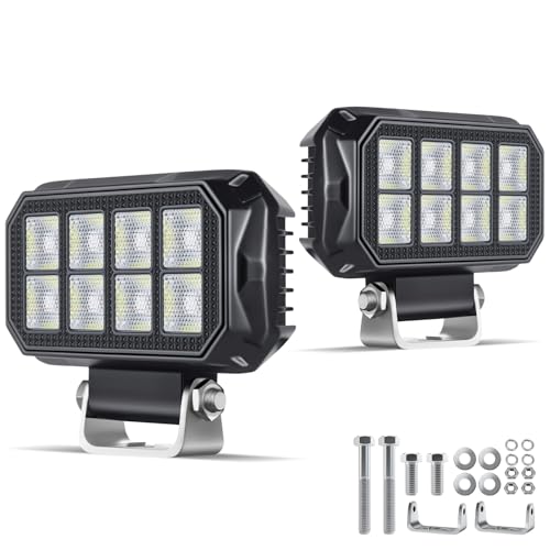 antom 2 pezzi fari led trattore 172W 9-60V 20400 Lumen faro LED IP68 impermeabile faretti led 12v per escavatori, trattori, rimorchi, ATV, camion, veicoli fuoristrada, moto