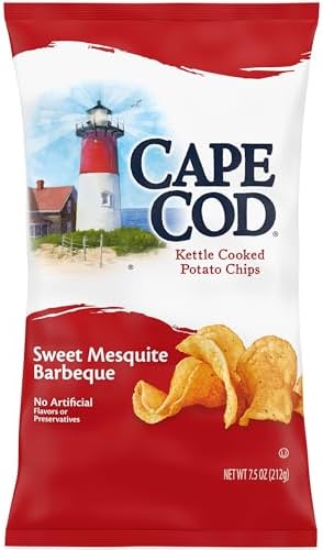 Cape Cod Potato Chips, Sweet Mesquite Barbeque Kettle Chips, 7.5 Oz