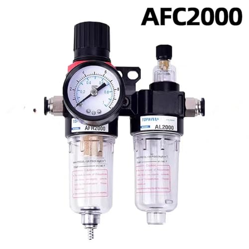 Filtro de aire y separador de agua y aceite AFC2000 G1/4 con conectores de 6mm 3