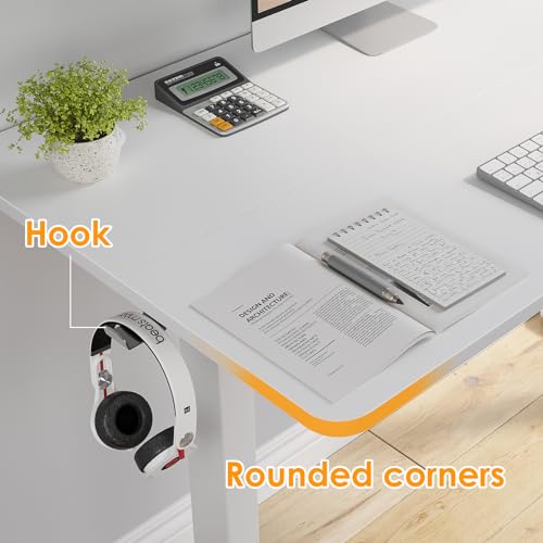 Image of STARY Electric Standing Desk Adjustable Height Sit Stand Home Office Desk with Splice Board