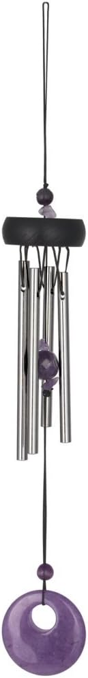 Woodstock Chimes Signature Collection, Precious Stones Chime, 12'' Lapis Décor Designs - Small Chimes Wind Chimes for Outdoor, Patio, Home or Garden Décor (PSL)