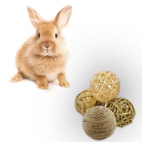 Pets Play Grass Ball Rattan Mastigar Brinquedos Coelho Palha Bola Divertida Mastigar Dentição Brinqu