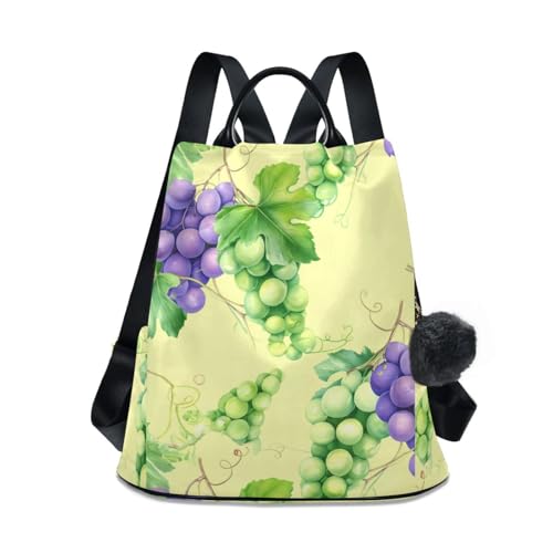 Sac à Dos Multi Poches Femme Aquarelle Violet Vert au design floral unique