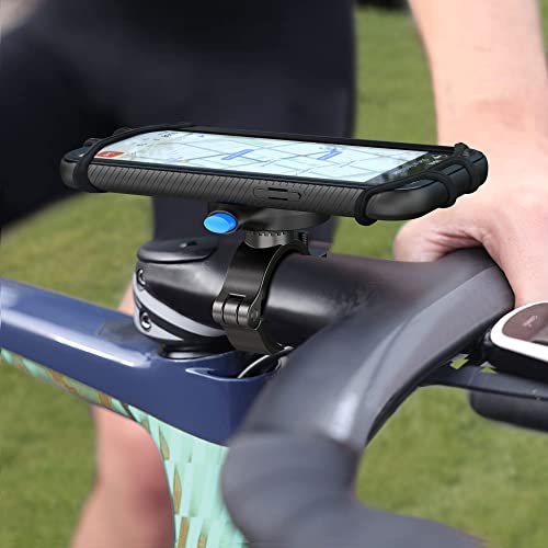 Suporte de telefone esportivo para bicicleta de metal, suporte de telefone de bicicleta ajustável de