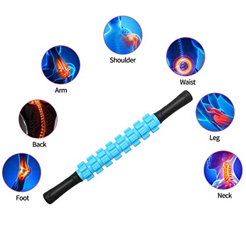 ZanLLW Massage Roller for Lymphatic Drainage, Muscle Roller Stick, Therapy Roller Stick Lipo Roller for Relief Muscle Soreness, Deep Tissue Massage for Trigger Points, Help Sore Muscles Recovery - Thumbnail 4