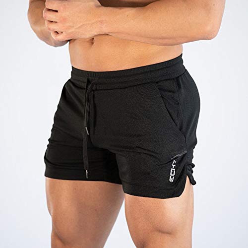 Short de corrida masculino YOJINKE com bolsos de secagem rápida, respirável para academia, treino, c