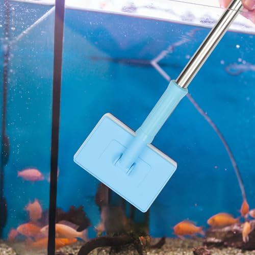 Evite manos mojadas usando este cepillo de limpieza telescópico para acuario resistente 6