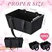 Glenmal 72 Pcs Baskets for Gifts Waterproof Empty Kraft Basket Bulk with Handles 9.8 x 6.5 x 4.3'' Gift Basket Empty to Fill for Wedding Party Christmas Valentines(Black)