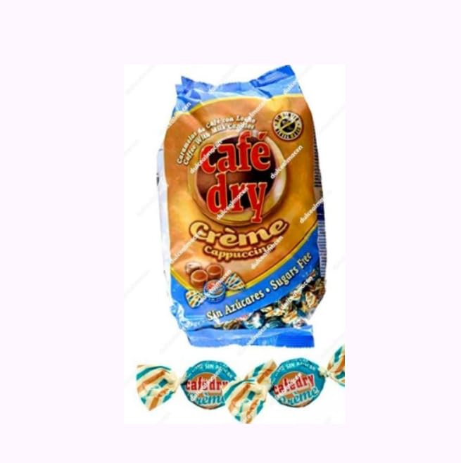 Creme Cappuccino Bonbons ohne Zucker, 1 kg, 3er Pack
